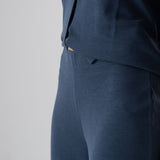 Yerse - 44111-55 – Pantalones azules wide leg fluidos de tiro alto con cintura elástica - Mujer