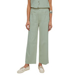 Yerse - 44222-19 – Pantalones verde aguamarina anchos con bolsillos 100% algodón orgánico - Mujer