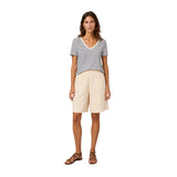 Yerse – 44322-39 – Shorts con bolsillos delanteros color vainilla de felpa 100% algodón - Mujer
