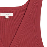 Yerse – 44511-79 – Top de tirantes de canalé color frambuesa con escote en V - Mujer