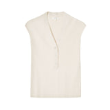 Yerse – 44512-2 – Top de canalé sin mangas de color crudo - Mujer