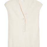Yerse – 44512-2 – Top de canalé sin mangas de color crudo - Mujer
