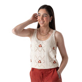 Yerse – 44551-2 – Top crudo de tirantes con calados - Mujer