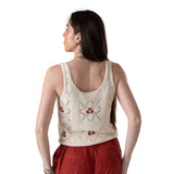 Yerse – 44551-2 – Top crudo de tirantes con calados - Mujer