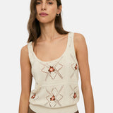 Yerse – 44551-2 – Top crudo de tirantes con calados - Mujer