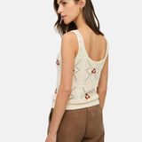 Yerse – 44551-2 – Top crudo de tirantes con calados - Mujer