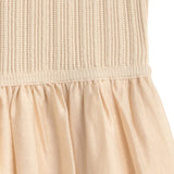 Yerse – 44565-2 – Vestido crudo largo bimateria de tirantes y forro - Mujer