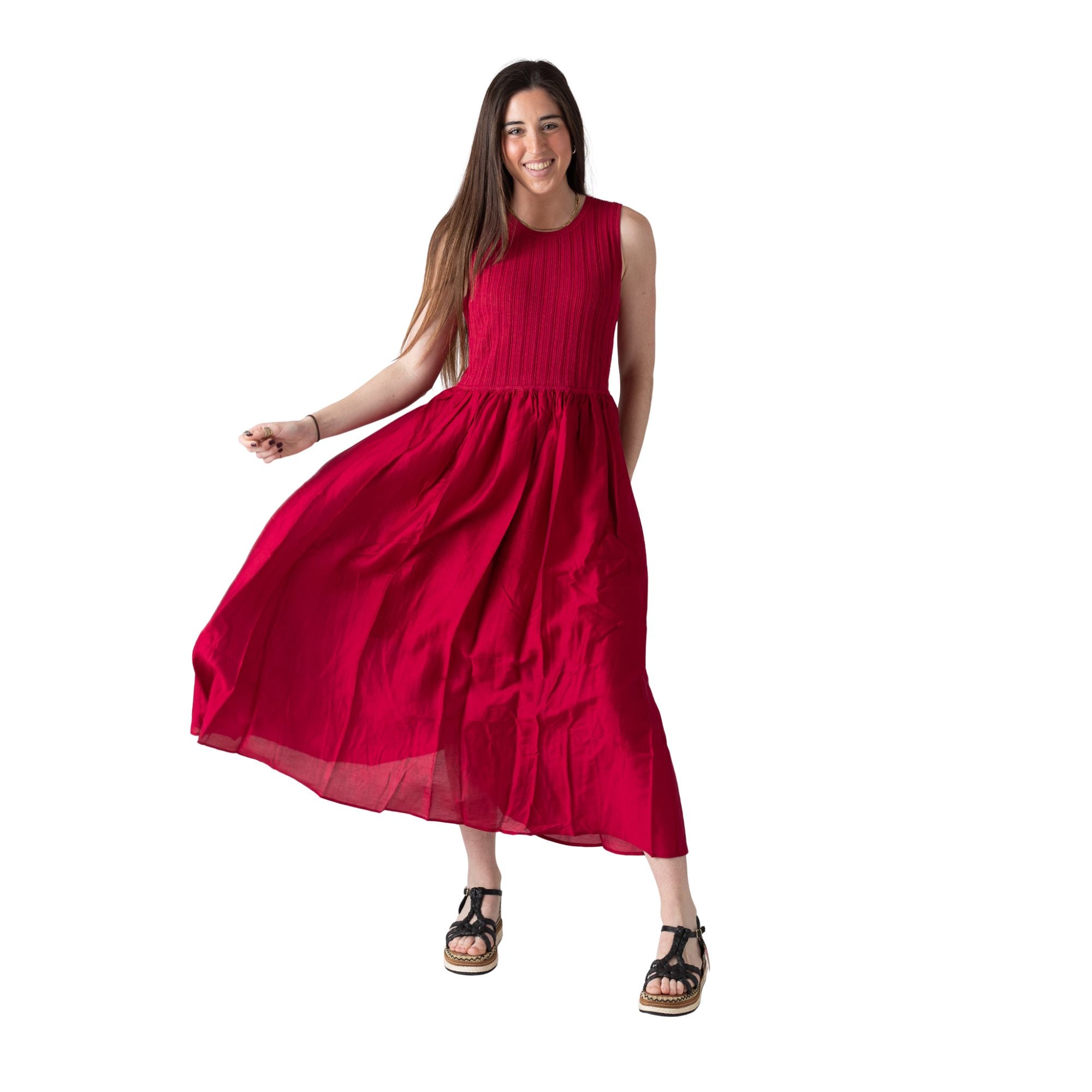 Vestido rojo Yerse mujer | Elegancia y comodidad Konestilochic