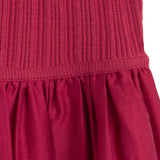 Yerse – 44565-79 – Vestido largo bimateria de tirantes color frambuesa - Mujer