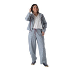 Pantalón azul de rayas Yerse para mujer, cómodo y ligero Konestilochic