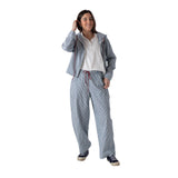 Pantalón azul de rayas Yerse para mujer, cómodo y ligero Konestilochic