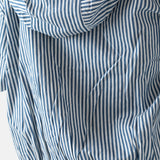 Yerse – 44813-256 – Sudadera azul de rayas con capucha y bolsillos 100% algodón - Mujer