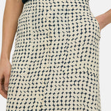 Yerse - 44827-102 – Falda midi estampada de crepe 100% viscosa - Mujer