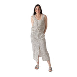 Yerse - 44827-102 – Falda midi estampada de crepe 100% viscosa - Mujer