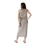 Yerse - 44827-102 – Falda midi estampada de crepe 100% viscosa - Mujer