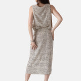 Yerse - 44831-102 – Top de tirantes de crepe 100% viscosa con escote redondo y botones - Mujer
