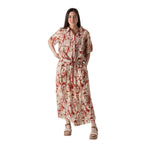 Camisa roja y cruda Yerse para mujer | Estilo fluido Konestilochic