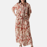 Yerse – 44841-181 – Falda midi estampada de viscosa con bolsillos - Mujer