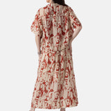 Yerse – 44841-181 – Falda midi estampada de viscosa con bolsillos - Mujer