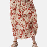 Yerse – 44841-181 – Falda midi estampada de viscosa con bolsillos - Mujer