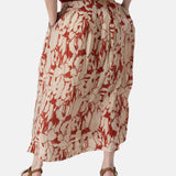 Yerse – 44841-181 – Falda midi estampada de viscosa con bolsillos - Mujer