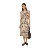 Vestido beige estampado Yerse mujer | Moda casual | Konestilochic