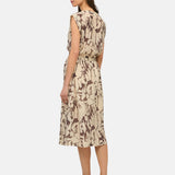 Yerse – 44842-113 – Vestido estampado midi con forro sin mangas - Mujer