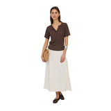 Falda blanca de mujer Yerse – Elegancia natural y estilo Konestilochic
