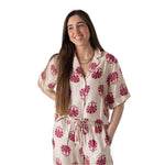Camisa cruda estampada Yerse para mujer | Tienda online Konestilochic