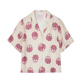 Yerse – 44870-179 – Camisa estampada de manga corta de tejido con efecto arrugado - Mujer