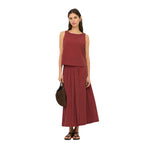 Top sin mangas terracota de Yerse para mujer – Estilo natural Konestilochic