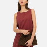 Yerse – 44881-63 – Top terracota sin mangas de escote redondo - Mujer