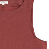 Yerse – 44881-63 – Top terracota sin mangas de escote redondo - Mujer