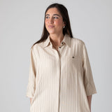 Yerse – 44882-202 – Vestido de rayas con cuello camisero - Mujer