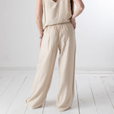 Yerse – 44883-202 – Pantalones wide leg de rayas - Mujer