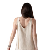 Yerse – 44888-202 – Top de tirantes con escote de pico y estampado de rayas - Mujer