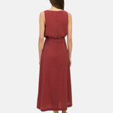 Yerse – 44889-63 – Falda midi de doble capa color terracota - Mujer
