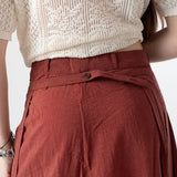 Yerse – 44889-63 – Falda midi de doble capa color terracota - Mujer