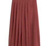 Yerse – 44889-63 – Falda midi de doble capa color terracota - Mujer