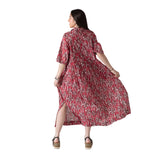 Yerse – 44894-179 – Vestido camisero midi de algodón con manga francesa - Mujer