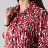 Yerse – 44894-179 – Vestido camisero midi de algodón con manga francesa - Mujer