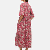 Yerse – 44894-179 – Vestido camisero midi de algodón con manga francesa - Mujer