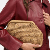 Yerse – 44926-3 – Bolso de rafia y piel de cabra con forro de algodón