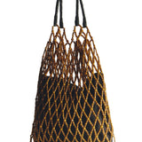 Yerse – 44929-3 – Bolso de cuentas de madera con asa de piel y forro de algodón