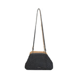 Yerse – 44943-37 – Clutch de crochet con detalles en piel y forro de algodón
