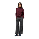 Yerse - 45382-436 - Pantalones rectos grises de cuadros - Mujer