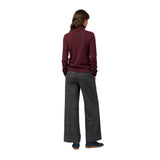 Yerse - 45382-436 - Pantalones rectos grises de cuadros - Mujer