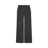 Yerse - 45382-436 - Pantalones rectos grises de cuadros - Mujer