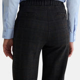 Yerse - 45382-436 - Pantalones rectos grises de cuadros - Mujer