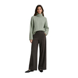 Yerse - 45410-13 - Pantalones anchos marrones con bolsillos - Mujer